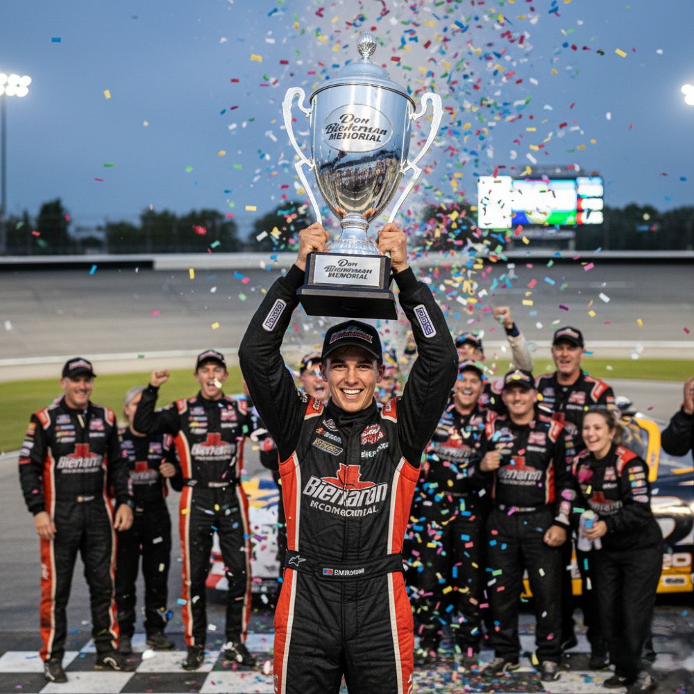 The prestigious Don Biederman Memorial Race trophy